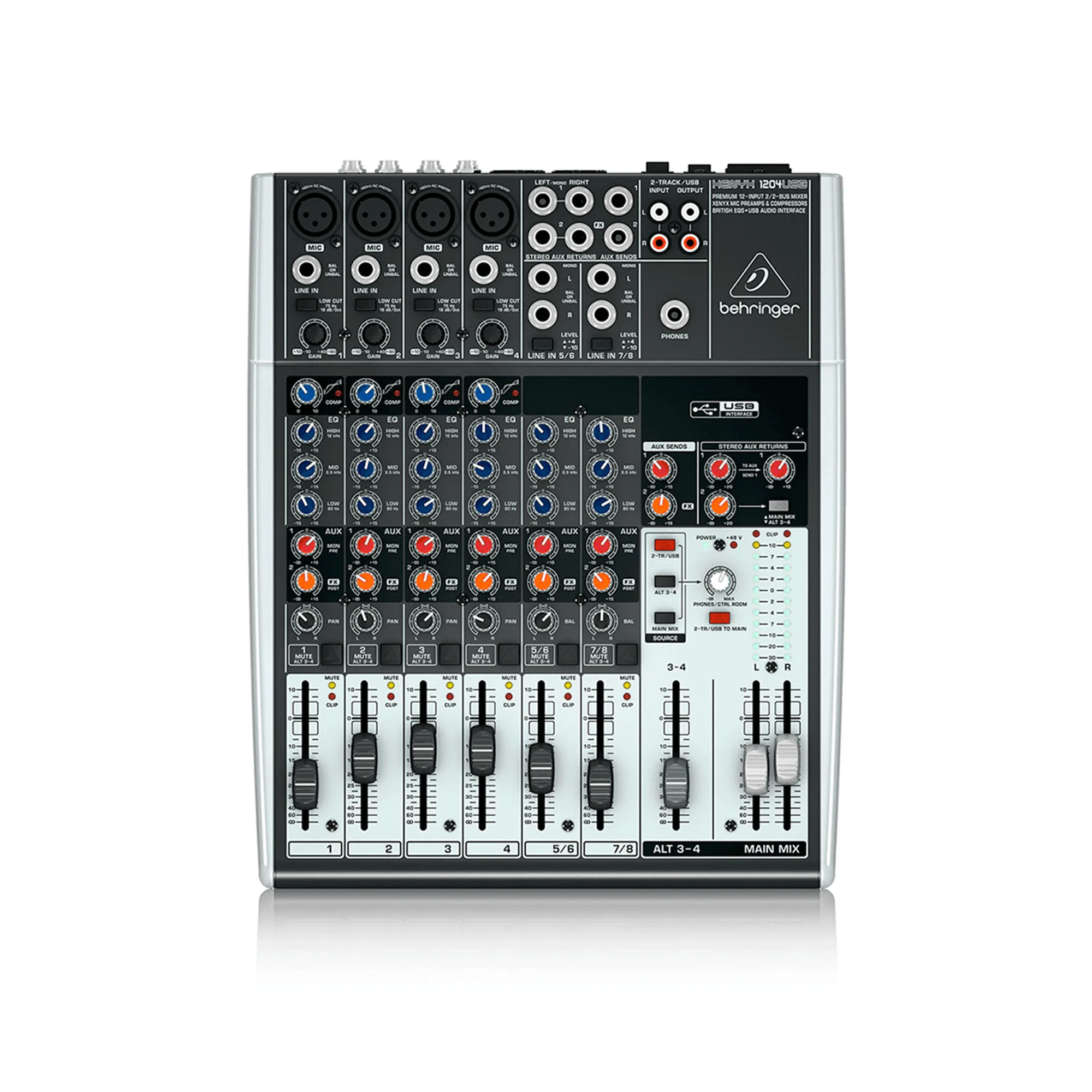 Consola Behringer 1204USB Mezclador audio
