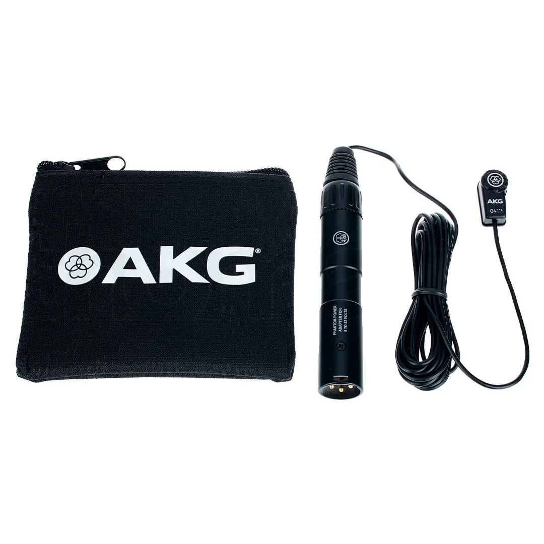 Micrófono de Contacto AKG C411 PP para Instrumentos Acústicos Profesional