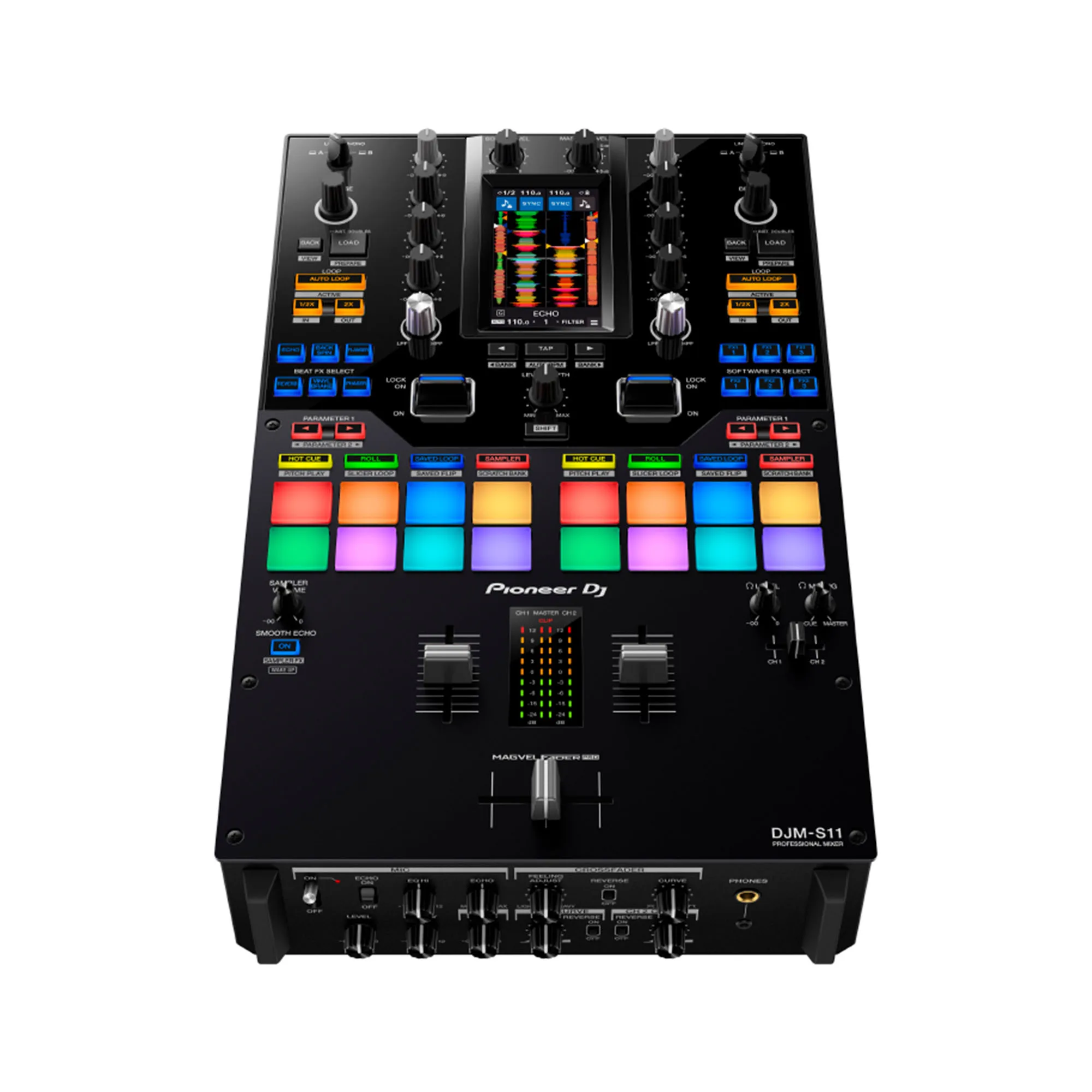 Mezclador Pioneer DJM-S11 Dos canales control 4 decks