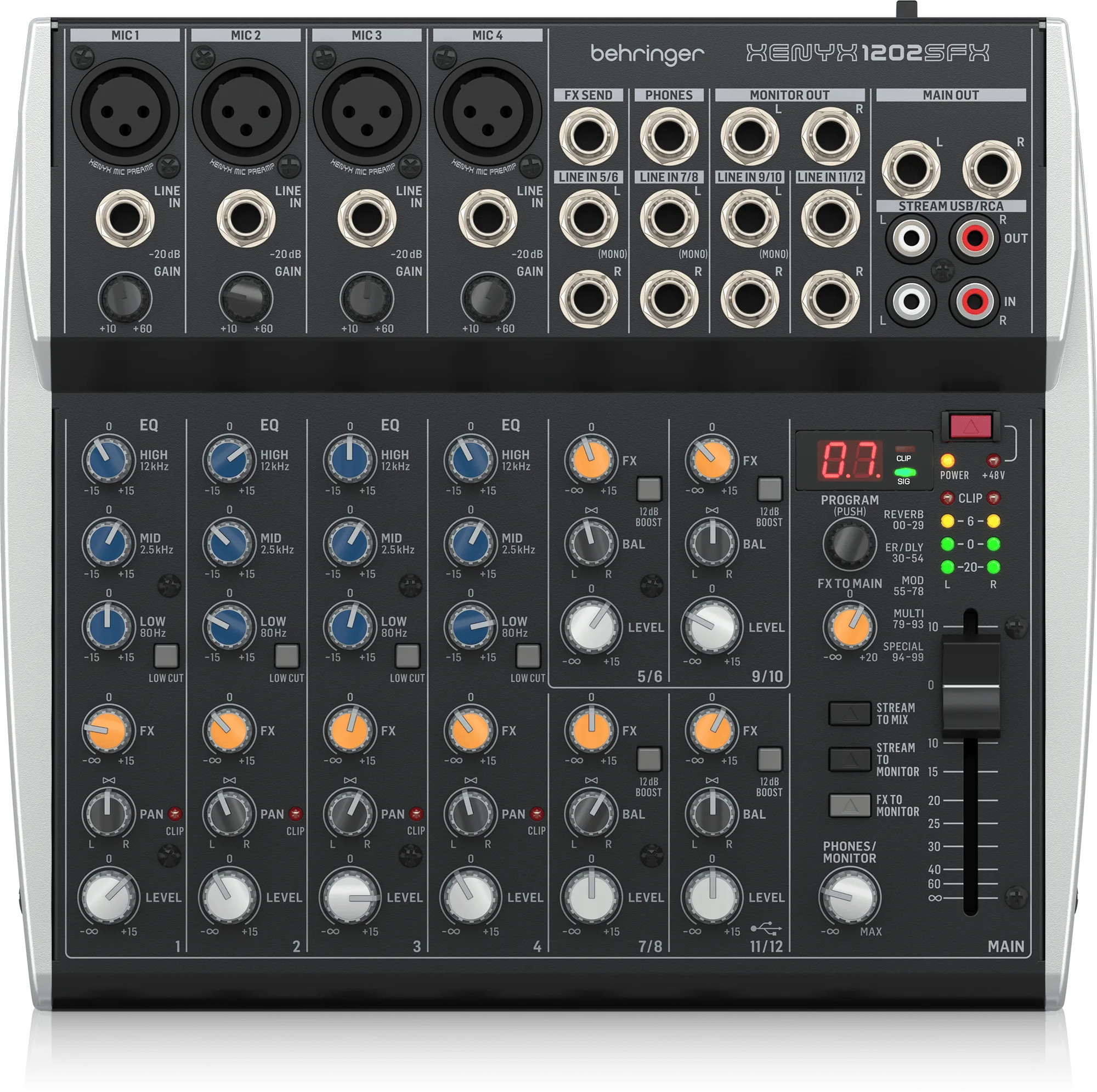Consola Behringer 1202SFX Mezclador audio