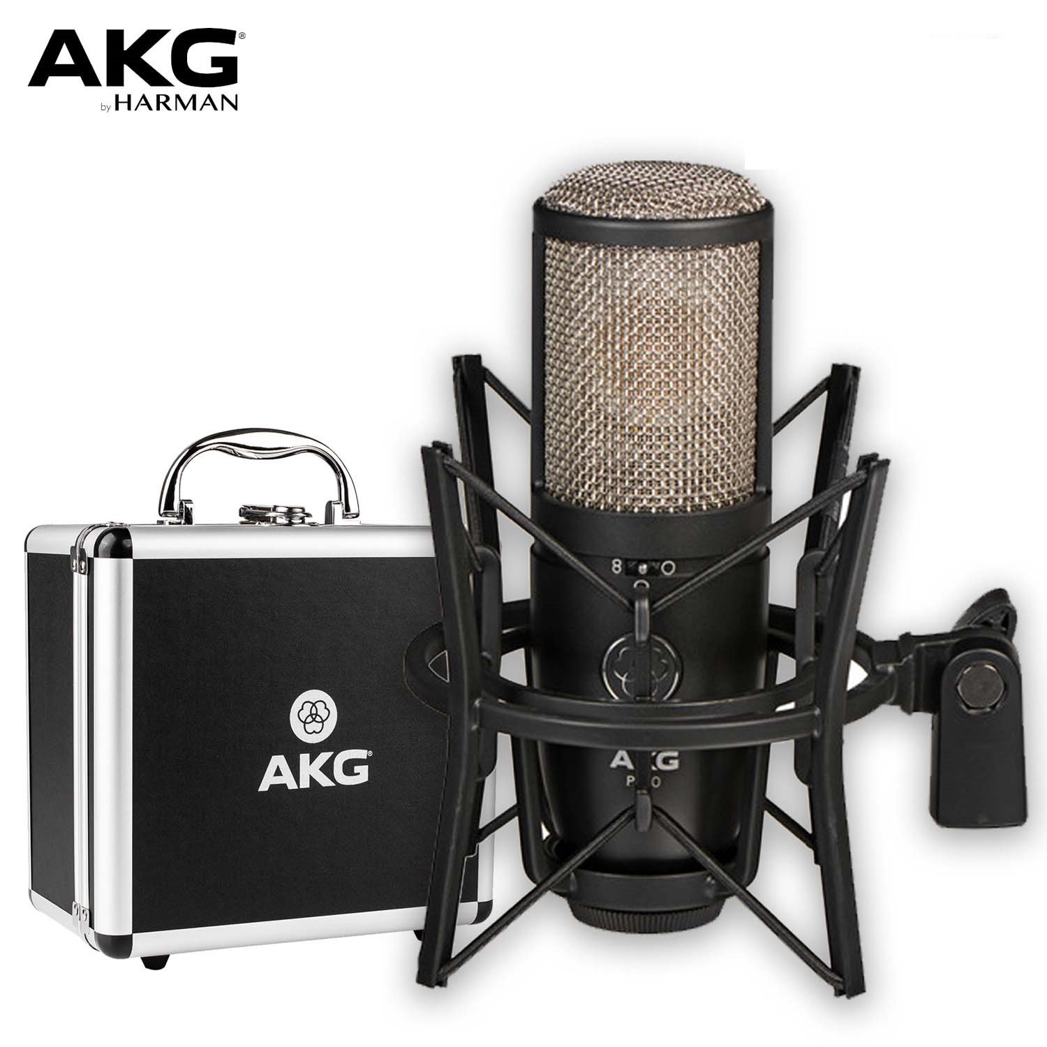 Micrófono de Condensador de Estudio AKG P420 de Gran Diafragma Multipatrón