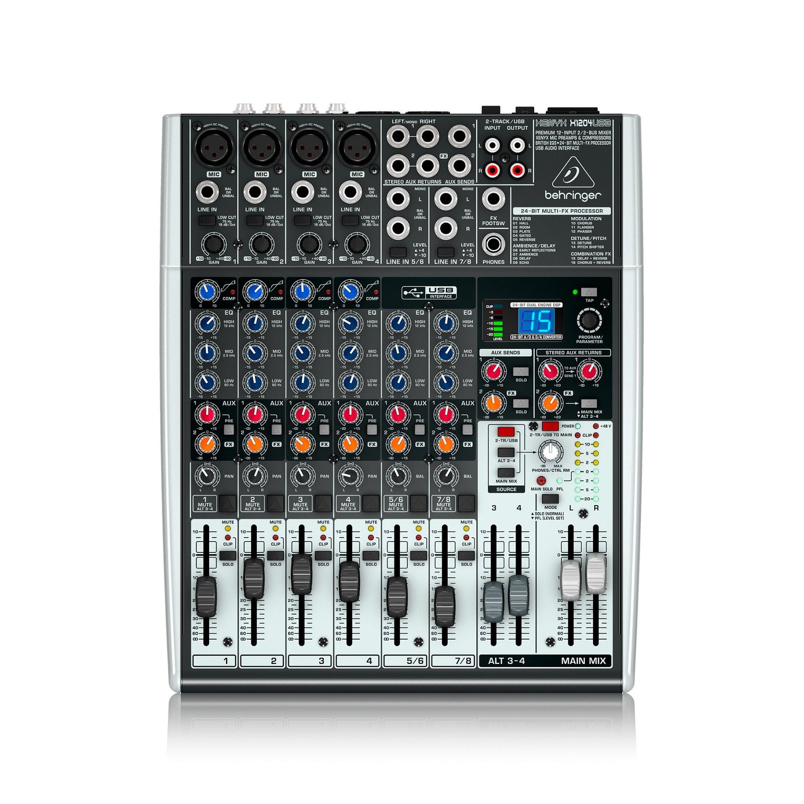 Consola Behringer X1204USB Mezclador audio