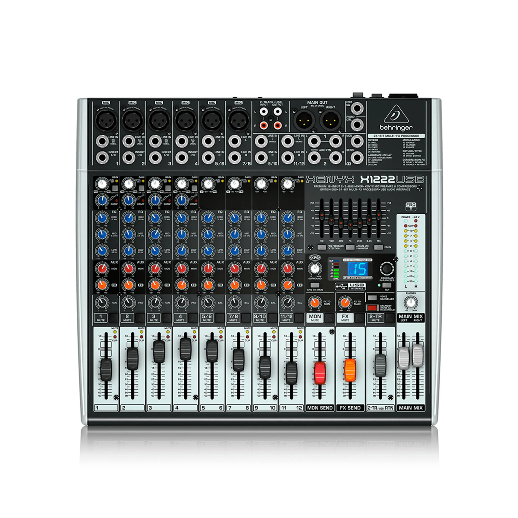 Consola Behringer X1222USB Mezclador audio