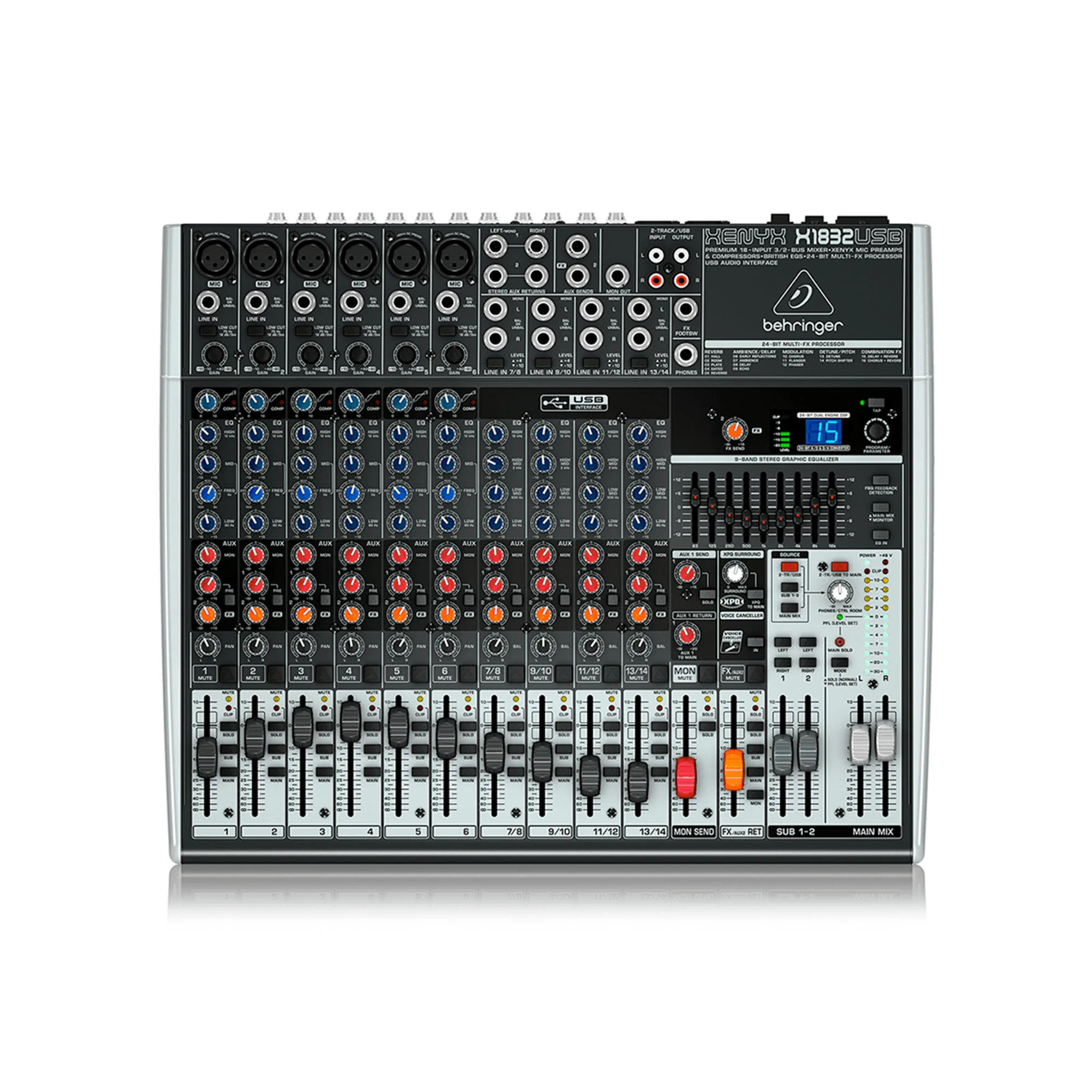 Consola Behringer X1832USB Mezclador audio