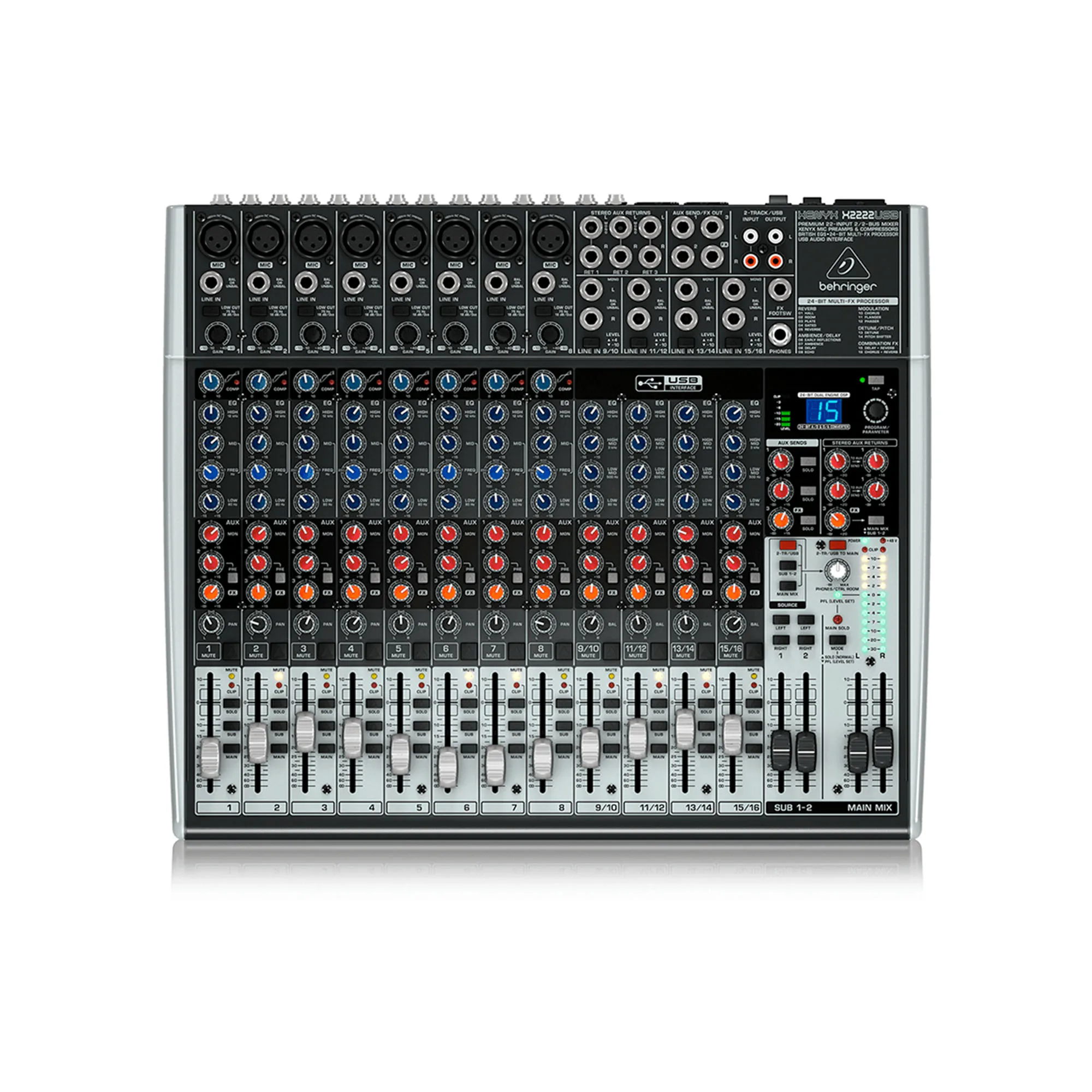Consola Behringer X2222USB Mezclador audio