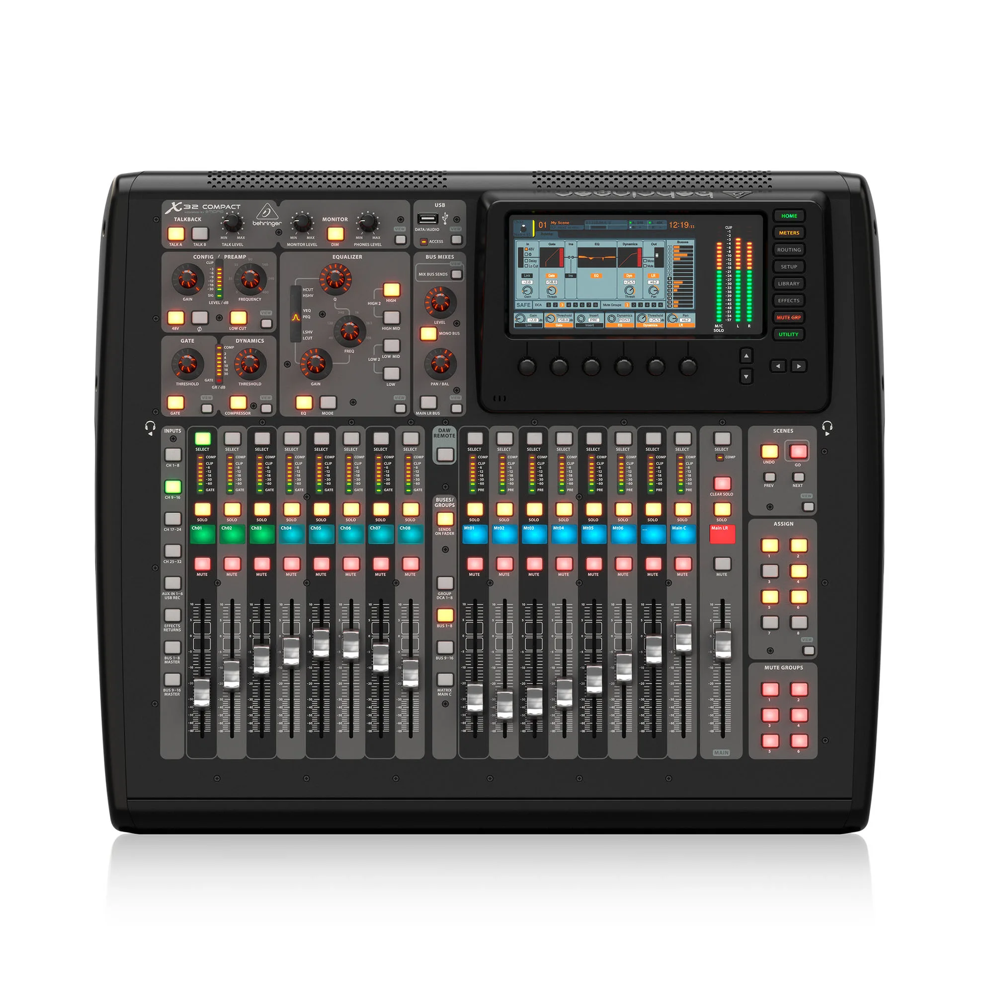Consola digital Behringer X32 COMPACT Mezclador audio 16 canales