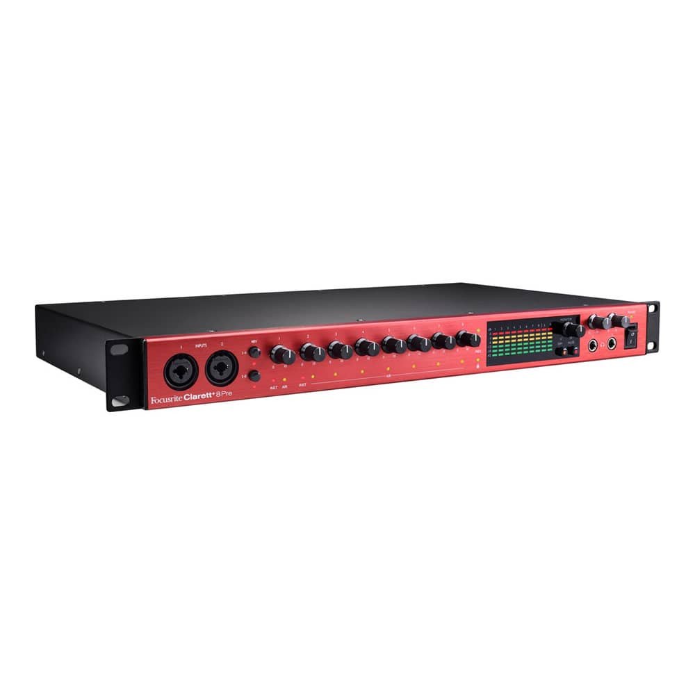 Interfaz Focusrite Clarett+ 8 Pre USB Preamos ISA AIR Interface