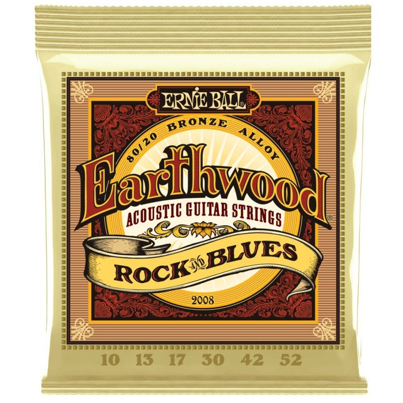 Encordado Ernie Ball P02008 Guitarra acustica Earthwood Rock