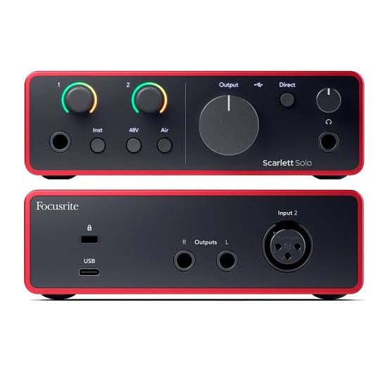 Interfaz de Audio Scarlett Solo 4ª Generación Focusrite USB-C