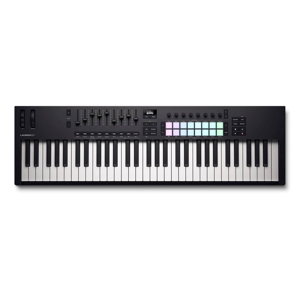 Controlador MIDI Novation Launchkey 61 MK4 de 61 Teclas con USB y Pads RGB