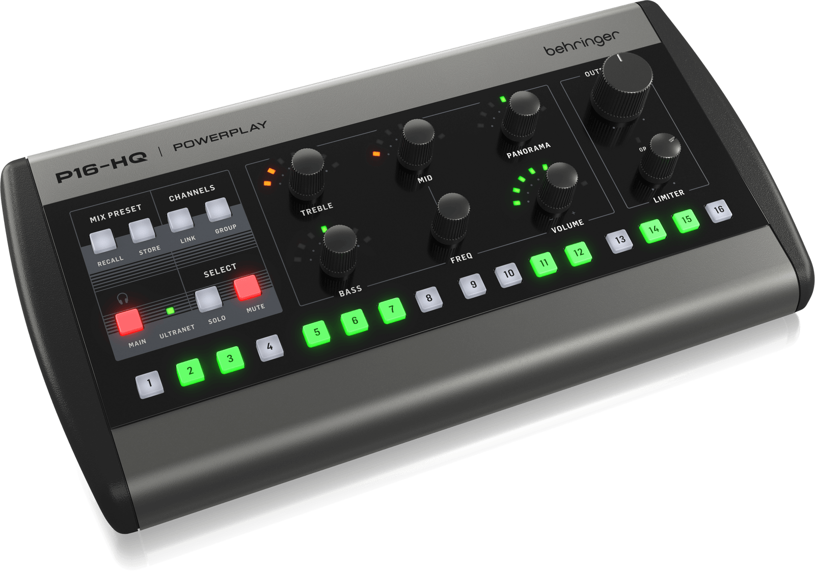 Behringer P16-HQ | Sistema de Monitoreo Personal Digital de 16 Canales Profesional