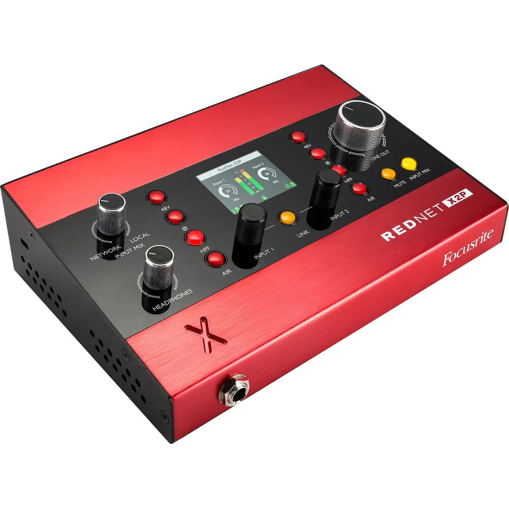 RedNet X2P INTERFAZ DE AUDIO FOCUSRITE CON RED 2X2 DANTE