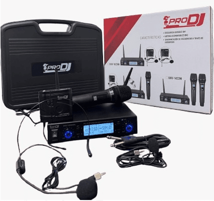 Sistema UHV-1422MHL PRO DJ inalámbrico DIADEMA SOLAPA MANO