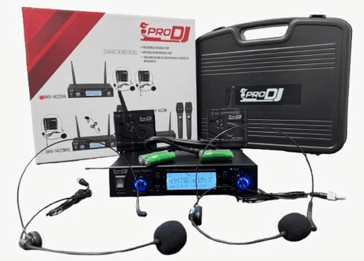Sistema UHV-1422HH PRO DJ micrófono diadema