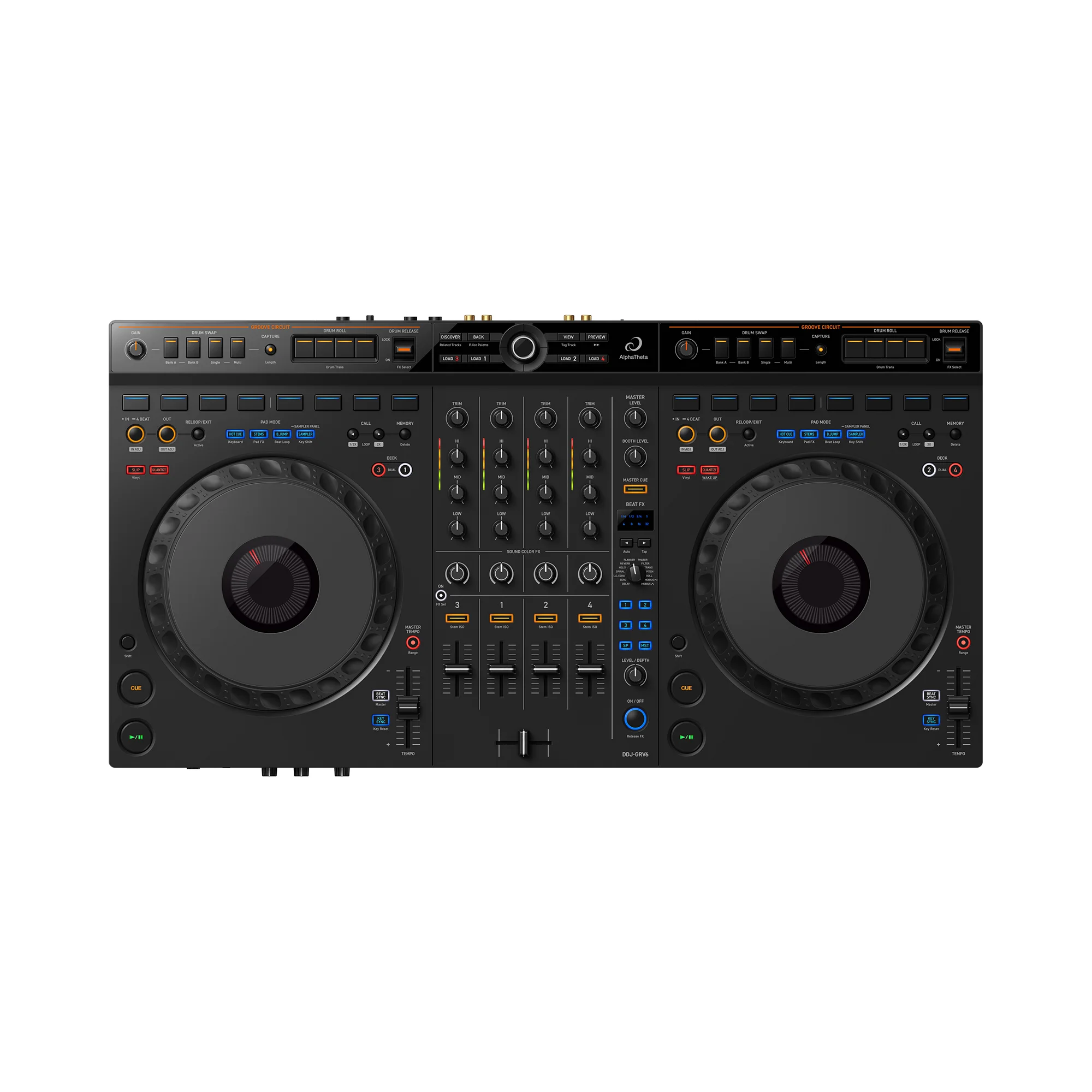 Controlador DDJ-GRV6 ALPHATHETA DJ 4 canales PIONEER