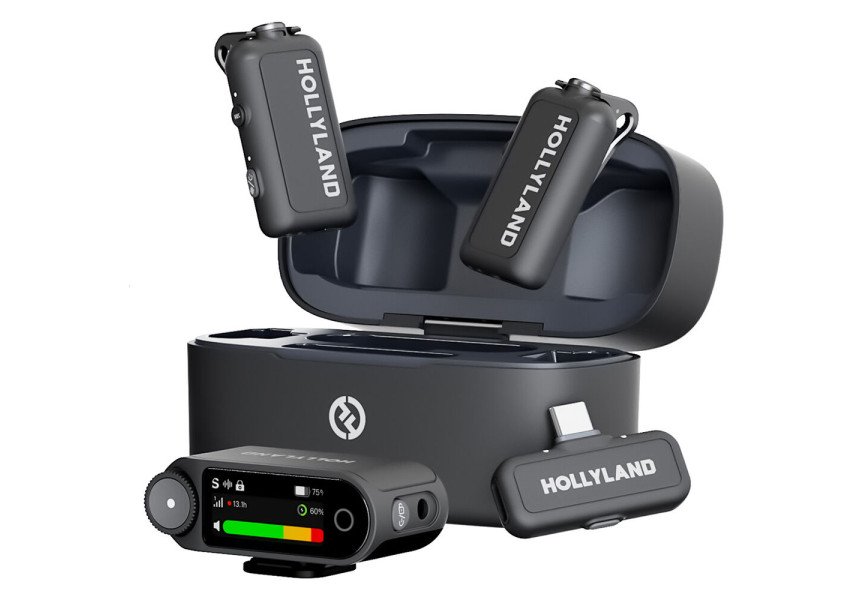 Hollyland LARK MAX 2 Combo Micrófonos de Solapa Inalámbricos para 2 personas