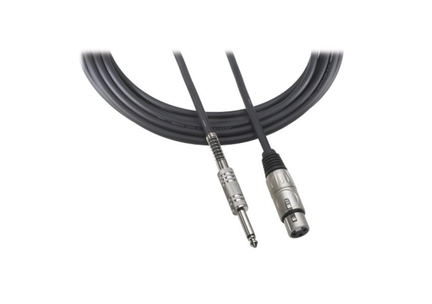 Cable de Micrófono Plug 1/4″ a XLRF de 7.6 m Audio-Technica AT-8311