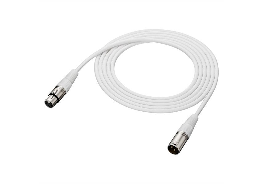 Cable XLRF a XLRM para Micrófono Audio-Technica BX3/3.0WH (Blanco)