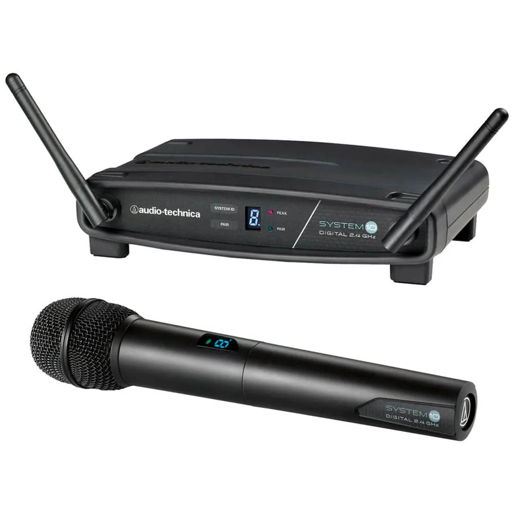 ATW-1102 Audio-Technica System 10 Sistema Inalámbrico Digital de Micrófono de Mano de 2.4 GHz