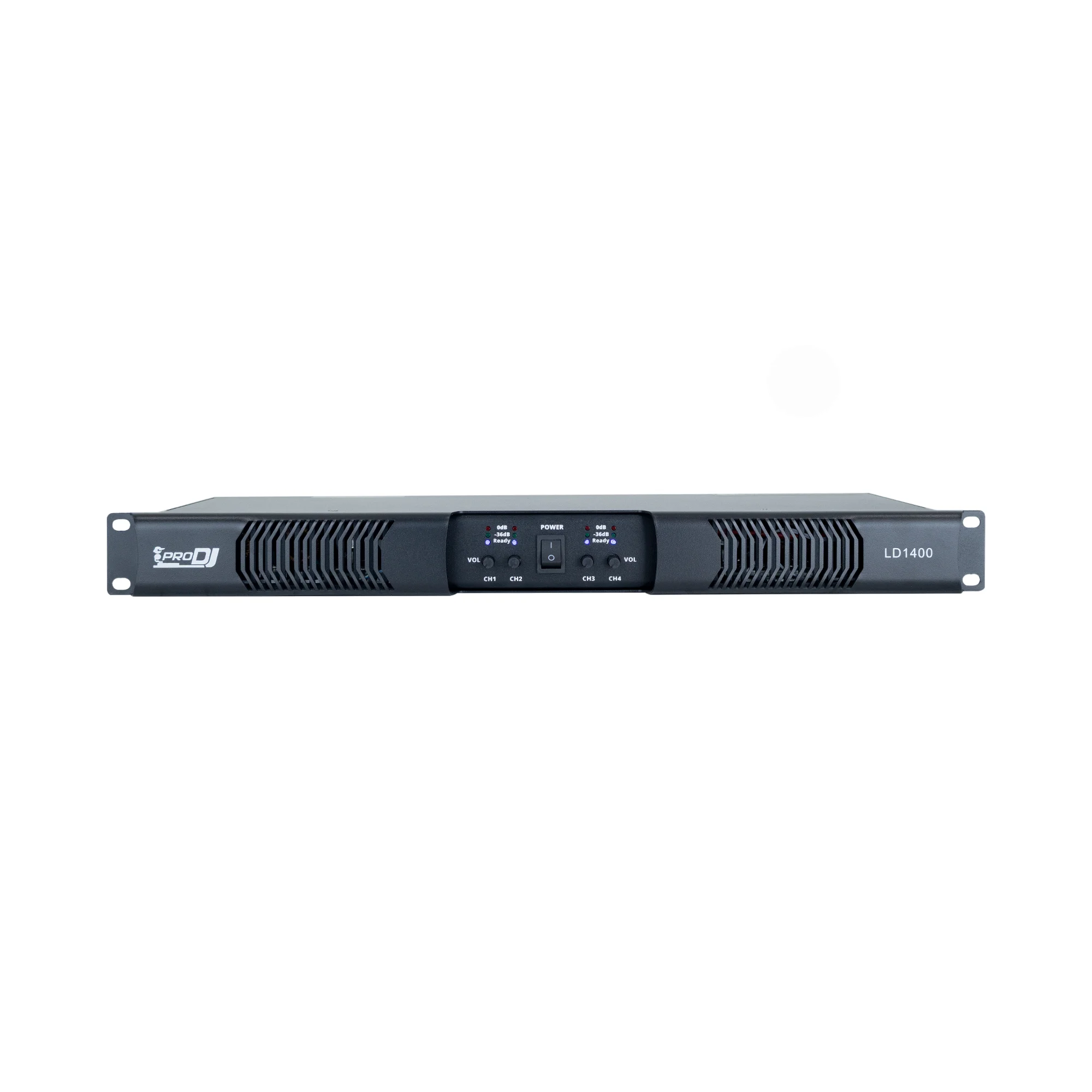 Amplificador de Potencia PRO DJ LD1400 de 4 Canales 350W Clase D