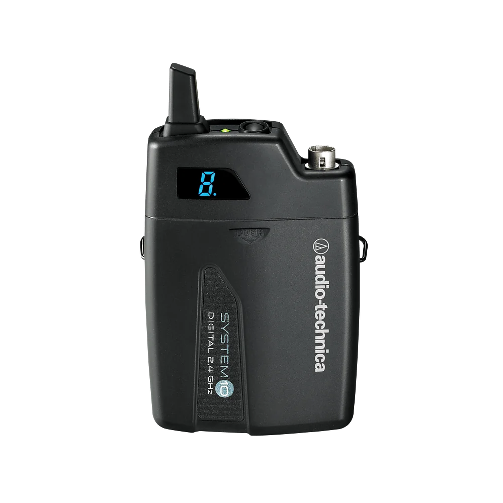 ATW-T1001 Audio-Technica Transmisor Body-Pack Inalámbrico Digital System 10 de 2.4 GHz