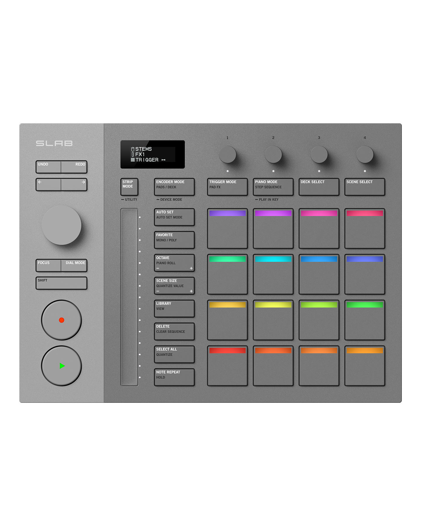 Controlador AlphaTheta SLAB MIDI de Pads para Serato Studio pioneer