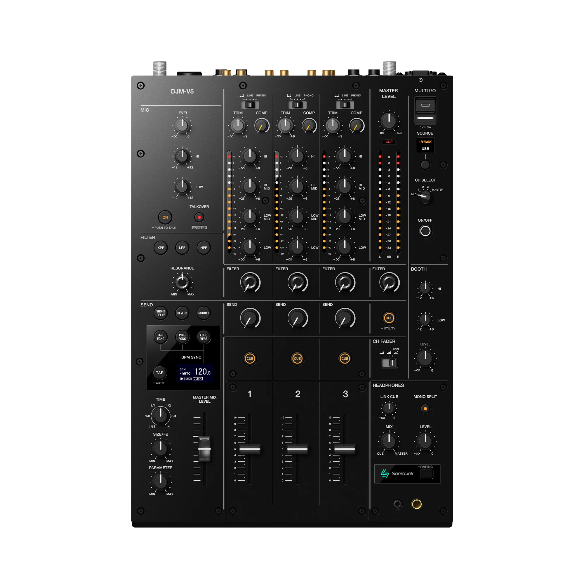 Mezclador DJ AlphaTheta DJM-V5 Mezclador DJ Profesional 3 Canales SonicLink pioneer