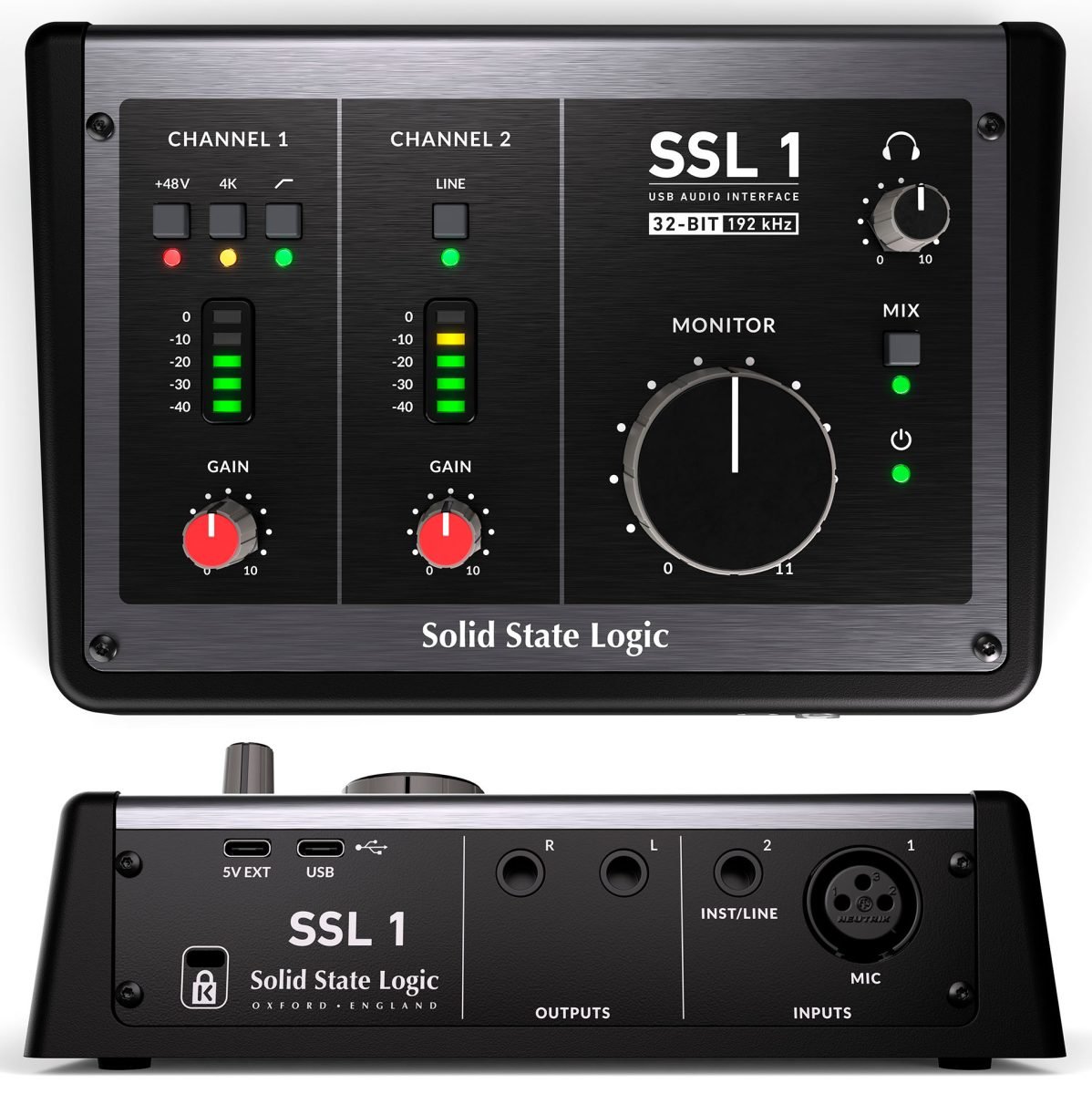 INTERFAZ SSL 1 SOLID STATE LOGIC 2-in/2-out USB-C