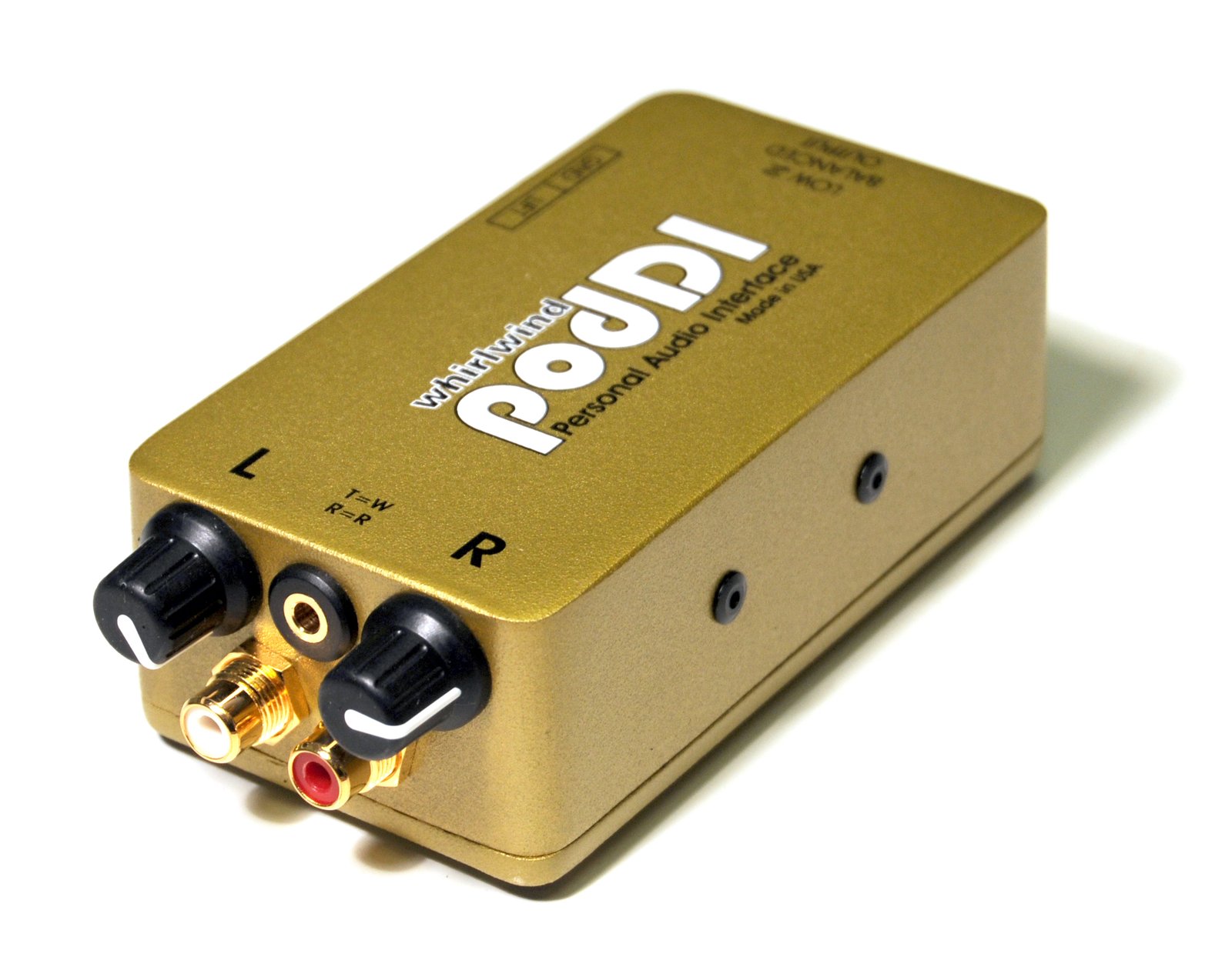 Whirlwind PODDI Caja Directa Pasiva DI Box Entrada 3.5 mm TRS Estéreo a Mono XLR