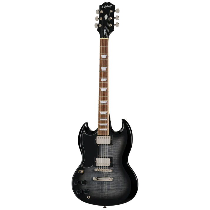 Guitarra Electrica Epiphone E1SGTPEBBNH1L Sg Tribute Plus Zurda Transparent Ebony