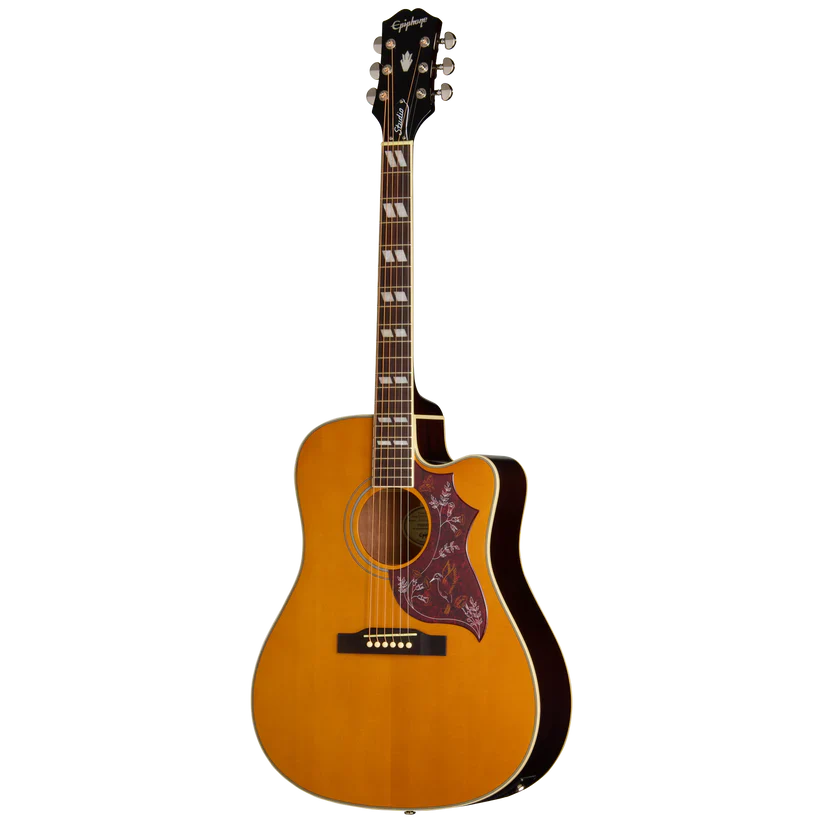Guitarra Electroacustica Epiphone EASHCANNH1 Hummingbird Studio EC Antique Natural