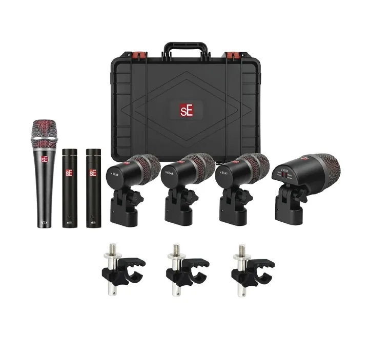 Kit de Micrófonos para Batería sE Electronics V Pack Arena-U Profesional de 8 Piezas