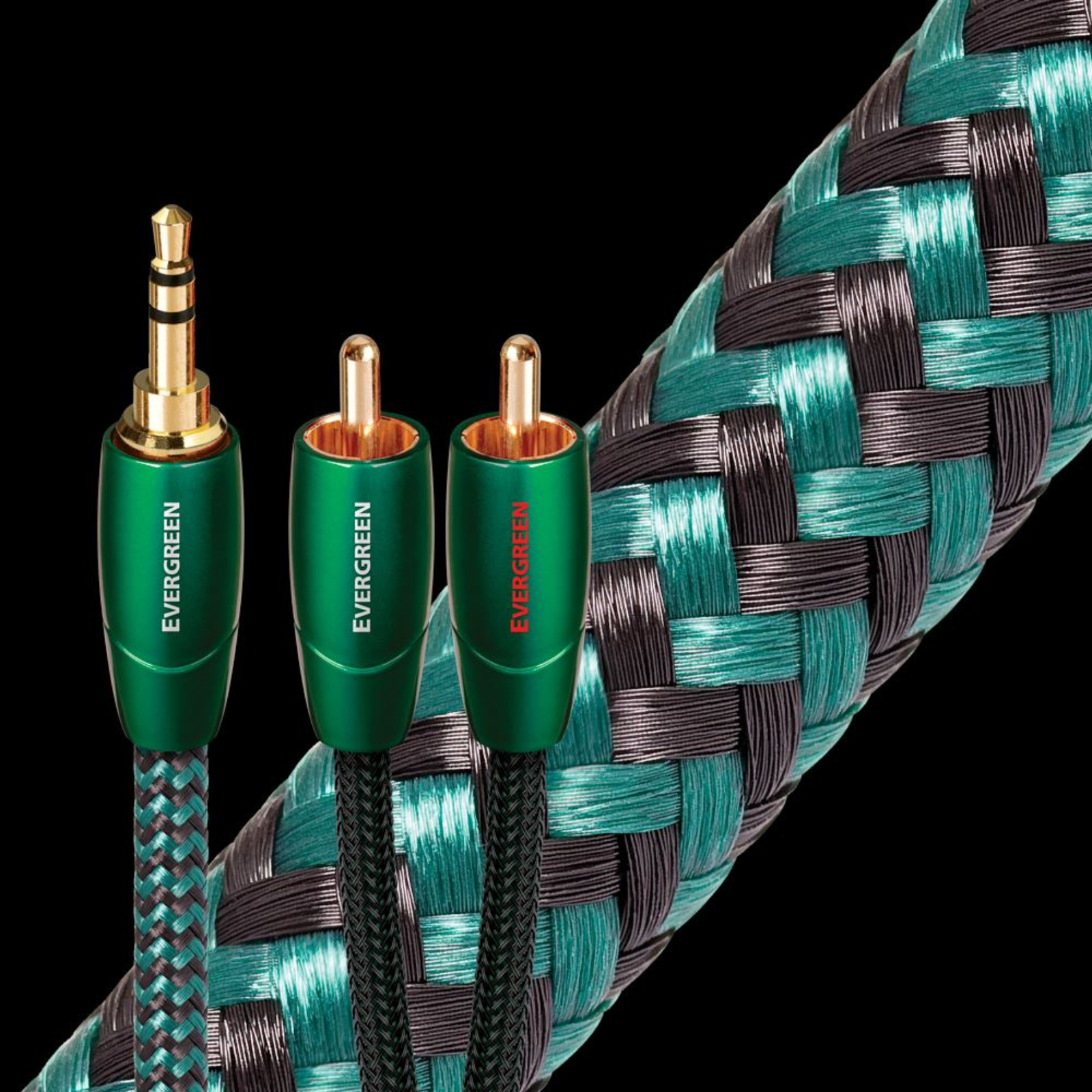 Cable 3.5 mm a RCA AudioQuest Evergreen 2 Metros Profesional