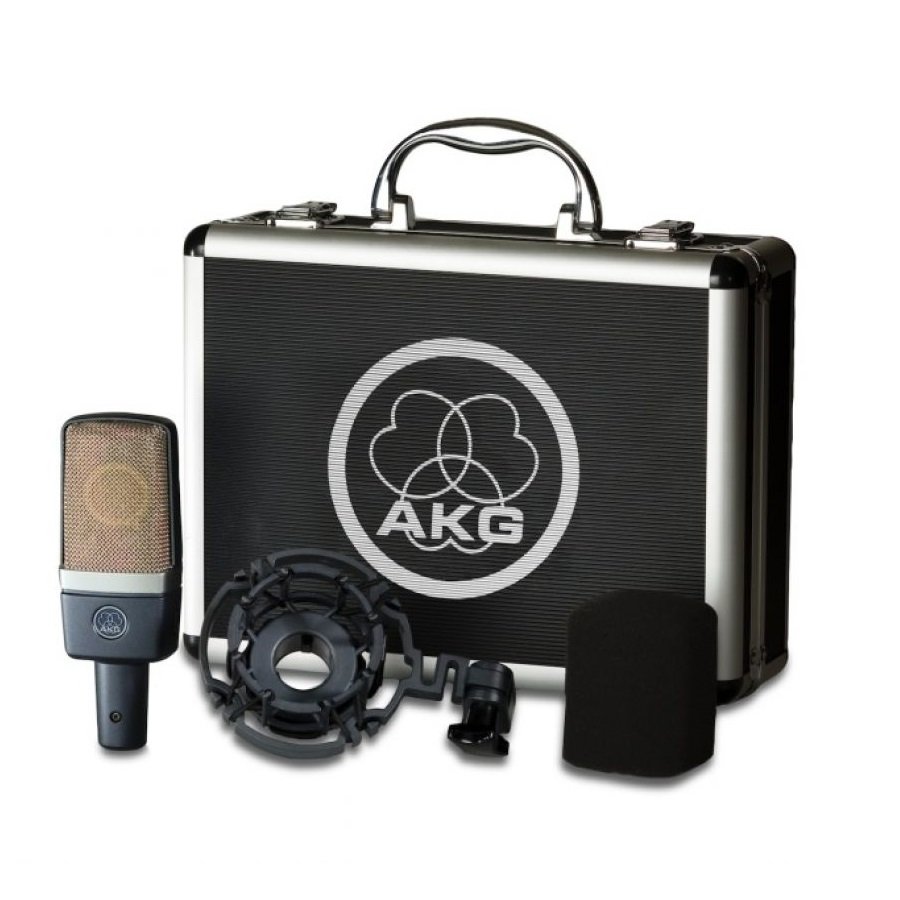 Micrófono de Condensador de Estudio AKG C214 de Gran Diafragma Profesional