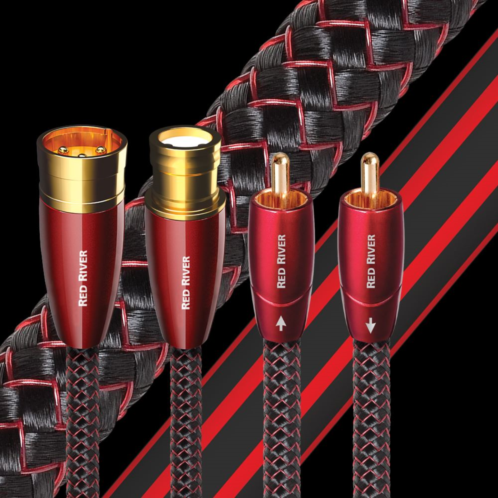 Cable XLR AudioQuest Red River 1 Metro Profesional Balanceado