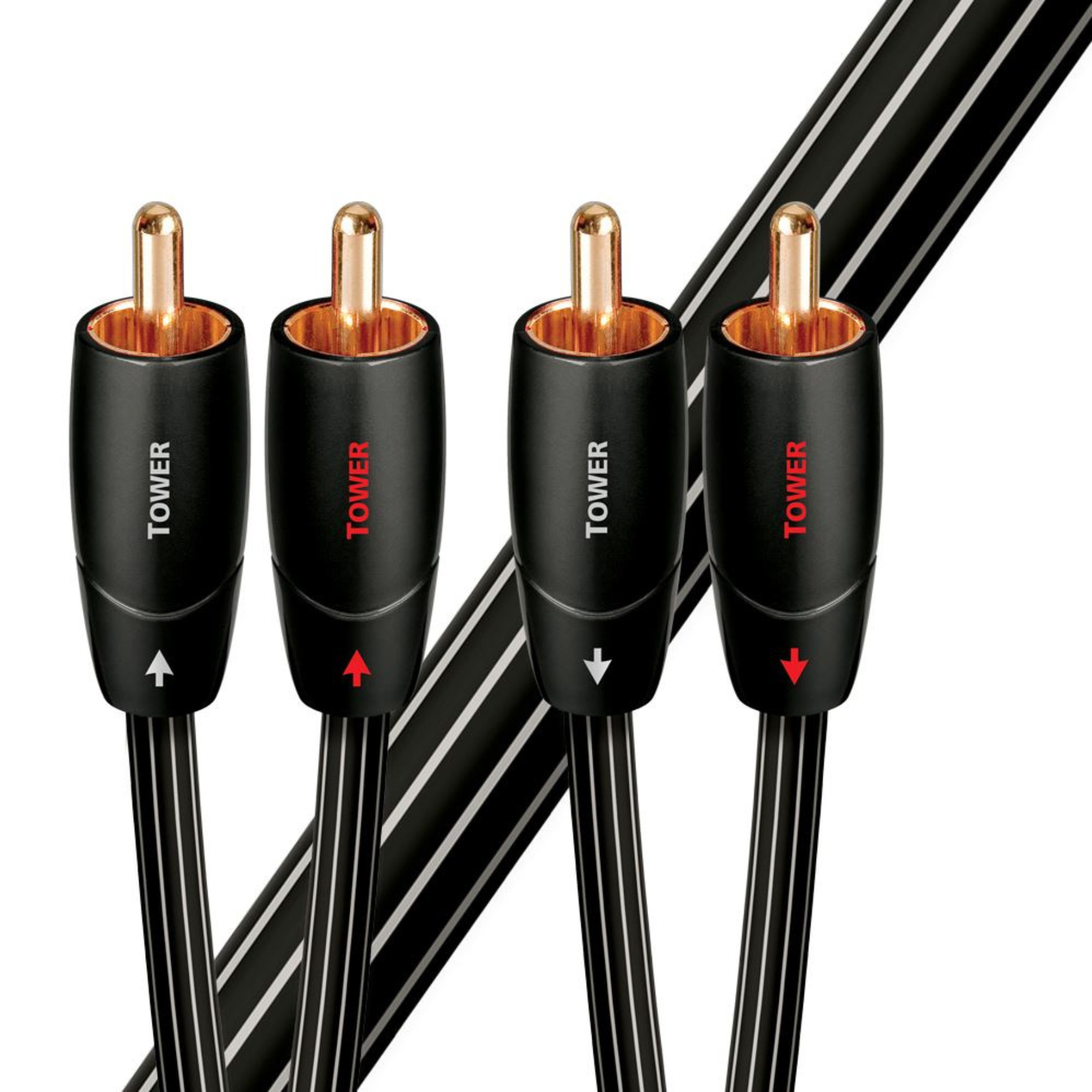 Cable RCA a RCA AudioQuest Tower 2 Metros Profesional para Audio Hi-Fi