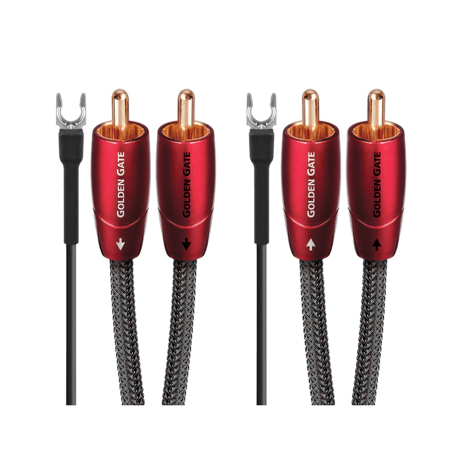 Cable RCA para Tornamesa AudioQuest Golden Gate 1.5 Metros Profesional