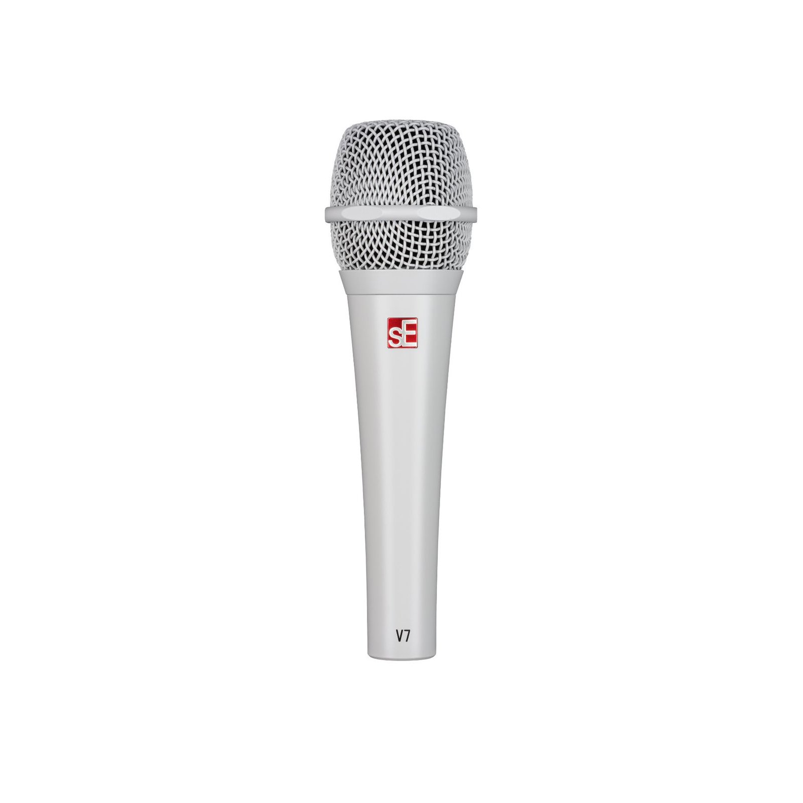 Micrófono Dinámico Supercardioide sE Electronics SE V7-WHT-U Blanco para Voz en Vivo