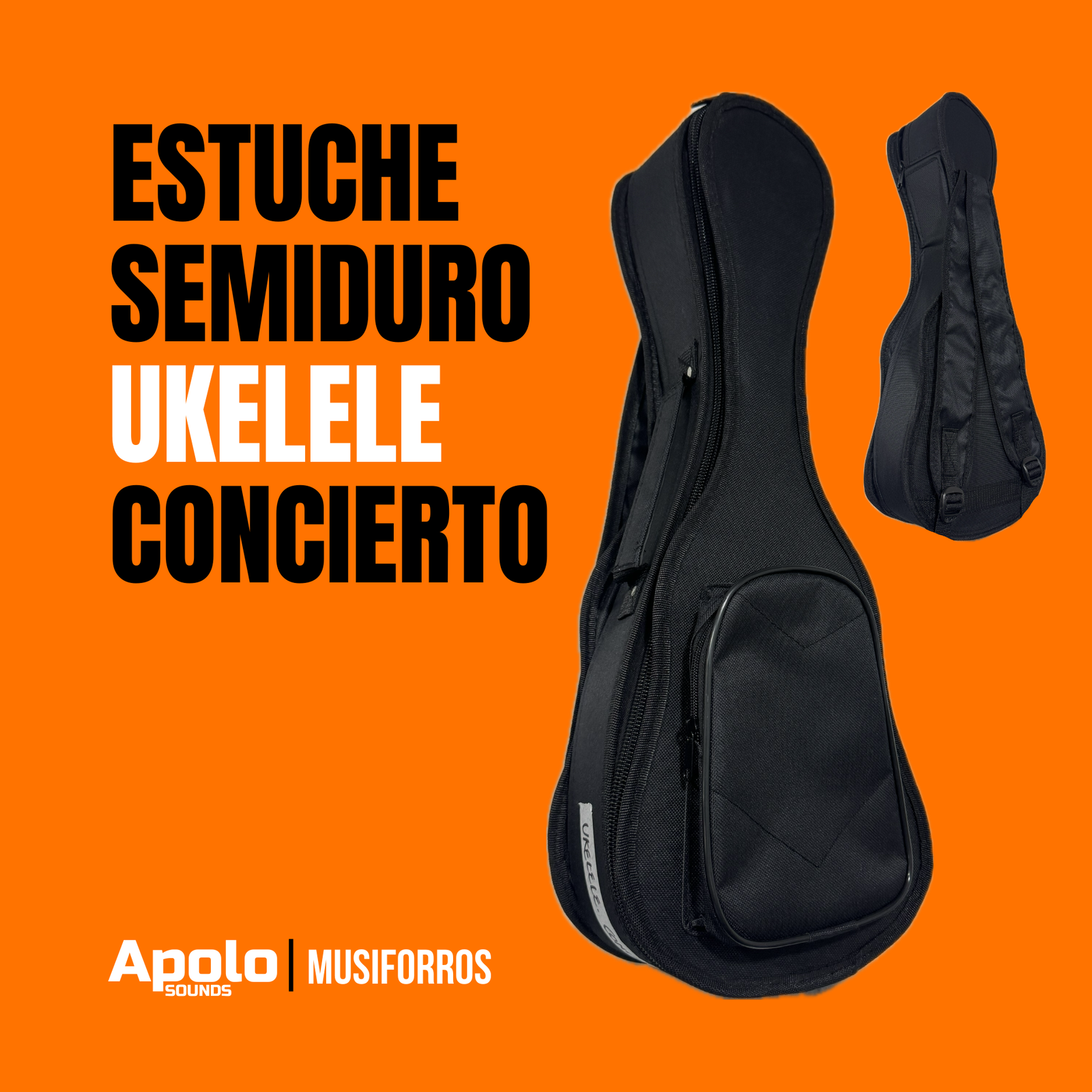 Estuche Semiduro para Ukelele Concierto Tipo Morral – Fino FORRO