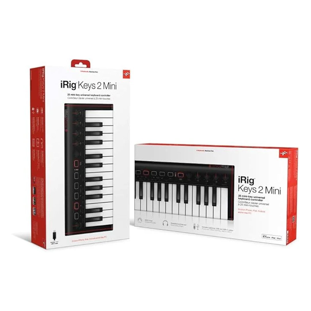 Controlador MIDI IK Multimedia iRig Keys 2 Mini de 25 Teclas