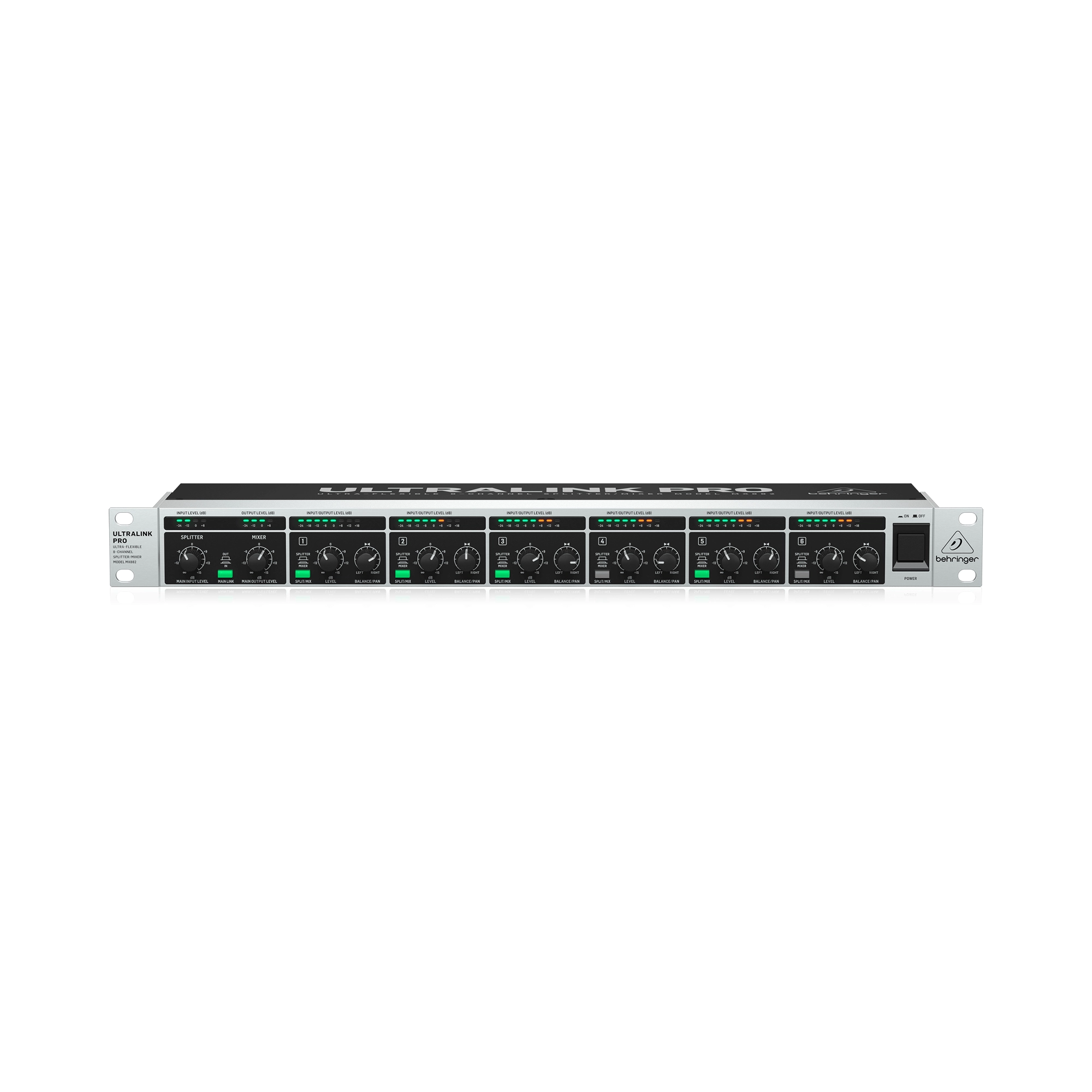 Splitter Mixer BEHRINGER MX882 Ultralink Pro 8 Canales Rack 1U