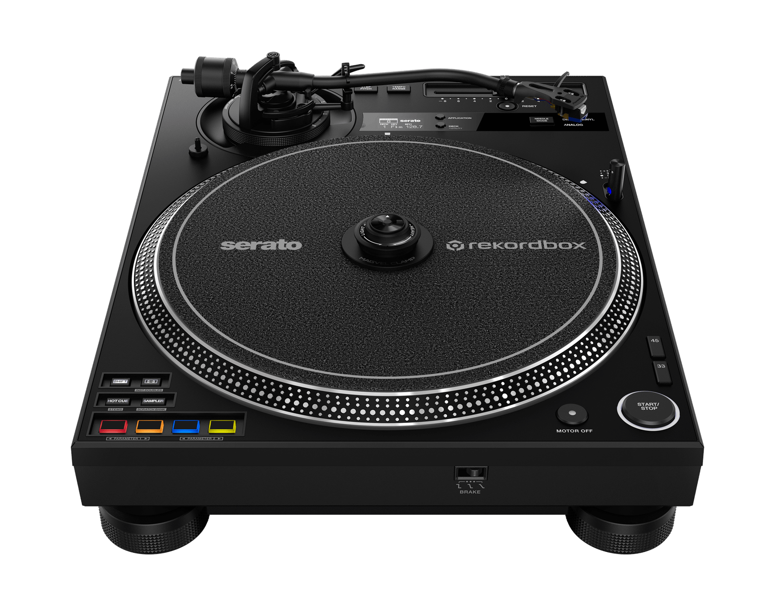 Tornamesa DJ Híbrida Profesional Pioneer PLX-CRSS12 con Control DVS, MAGVEL CLAMP, Pads MIDI y Pantalla OLED