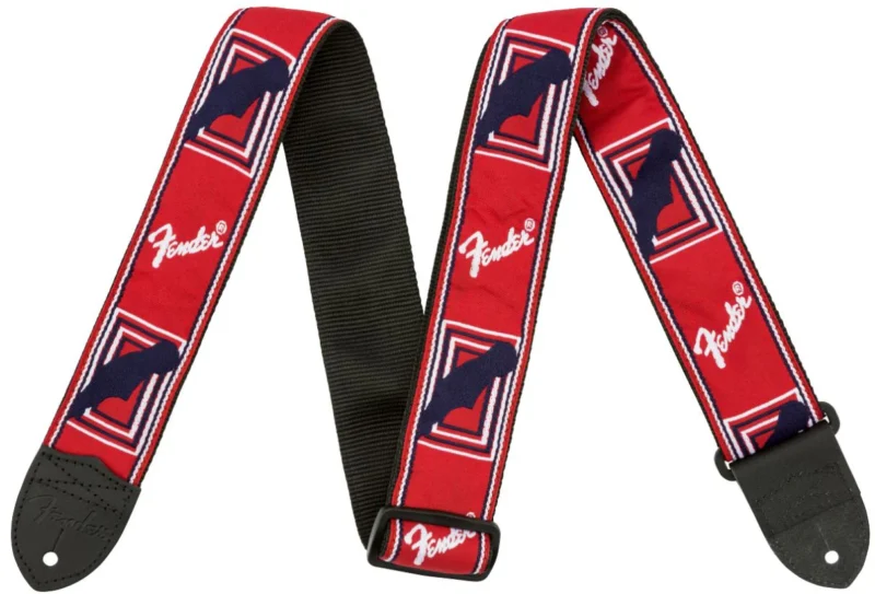 CORREA FENDER GUIT MONOGRAMA ROJO/BLAN/AZUL MOD0990682000