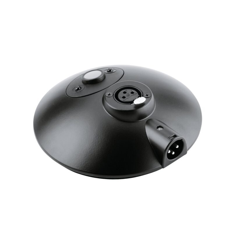 K&M 29375 BASE DE MICROFONO DE MESA CON BOTON DE ON/OFF CONECTORES XLR HEMBRA Y CONECTOR MACHO DE CHASIS