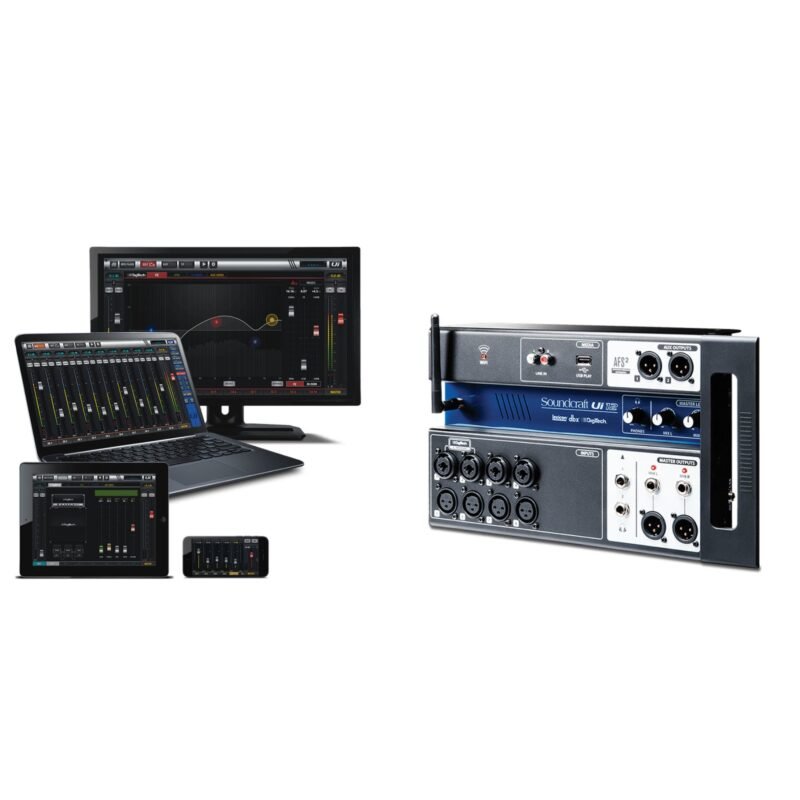 SOUNDCRAFT UI-12 MEZCLADOR DIGITAL 12 ENTRADAS 4 MIC/LINE CONSOLA