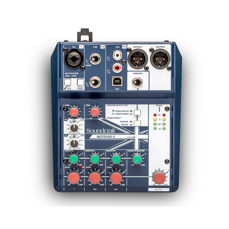 Consola Soundcraft NOTEPAD 5 con Interfaz USB
