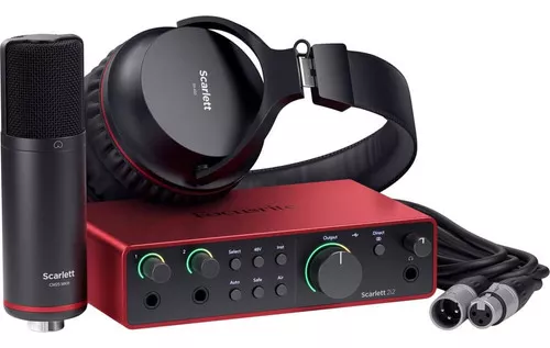 Focusrite Scarlett S
2i2 Studio Interfaz Audio Usb-c 4ª Gen