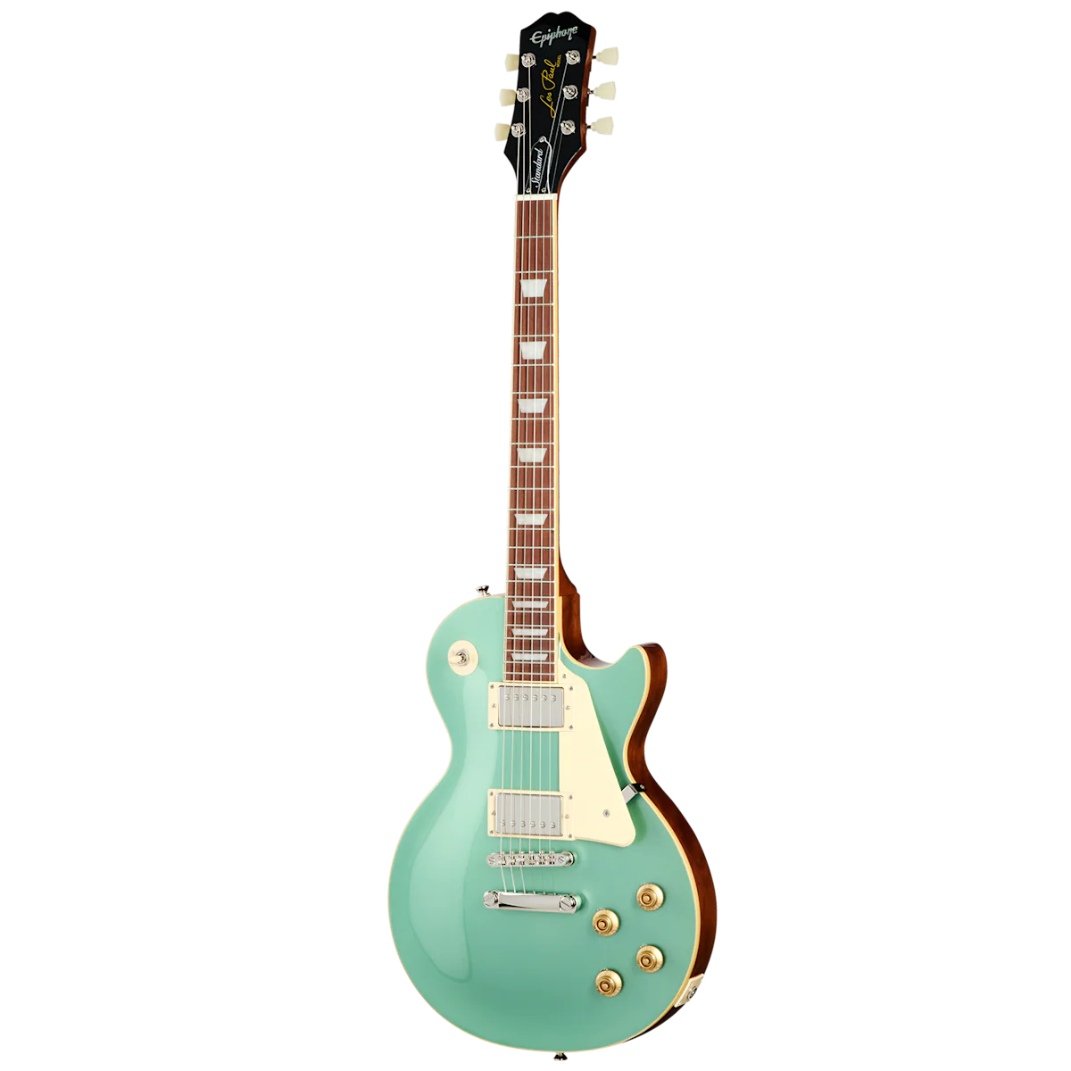 Guitarra Electrica Epiphone LP Standard 50s EIGLP5IGNH1 verde Inverness Estuche