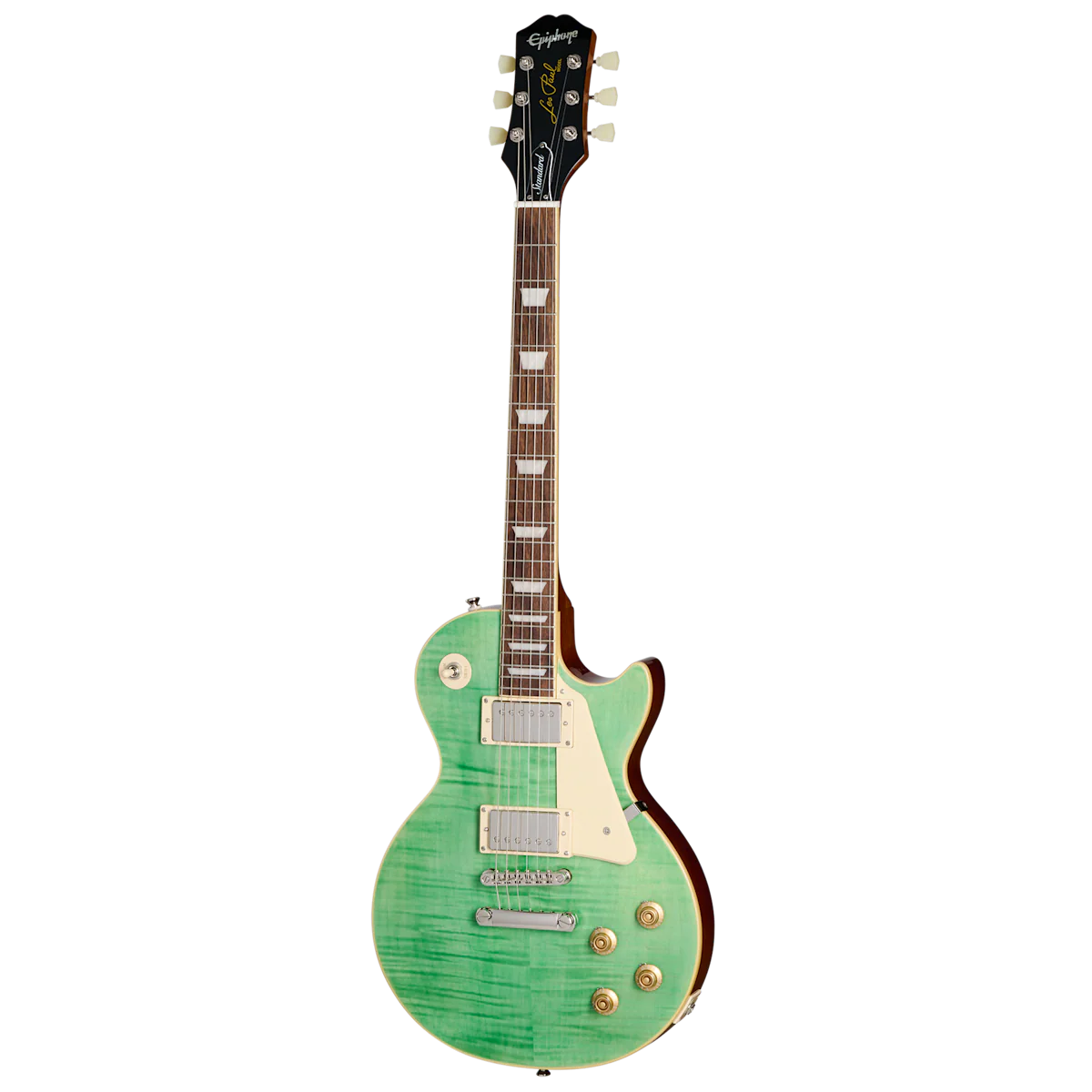Guitarra Electrica Epiphone LP Standard 50s EIGLP5SFNH1 verde mar Estuche