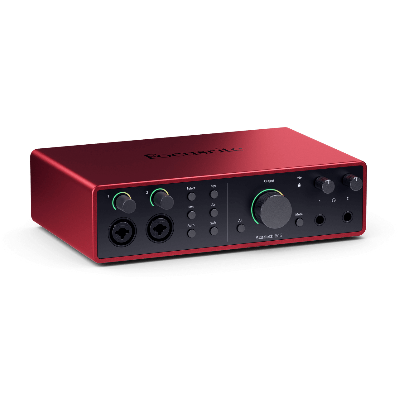 Focusrite Scarlett 16i16 (4th Gen) Interfaz de audio USB con 16 entradas y 16 salidas.